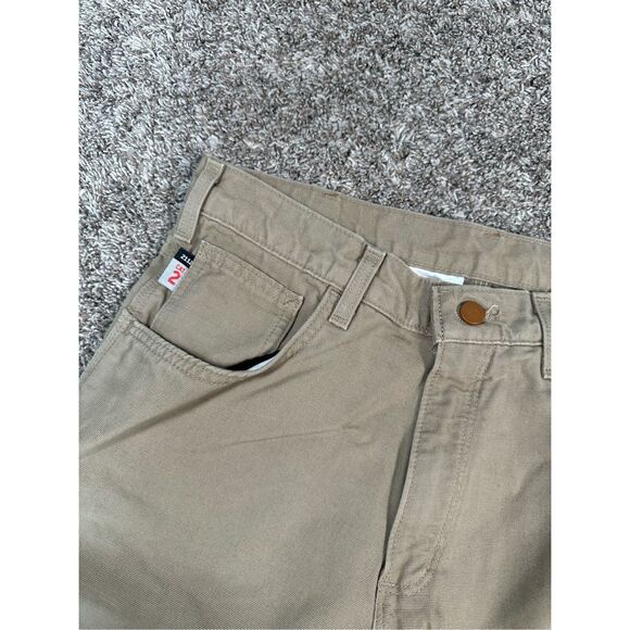 Carhartt Men 33X32 Original Dungaree Fit Cat 2 Pant Relaxed Baggy Workwear Tan - Picture 6 of 12